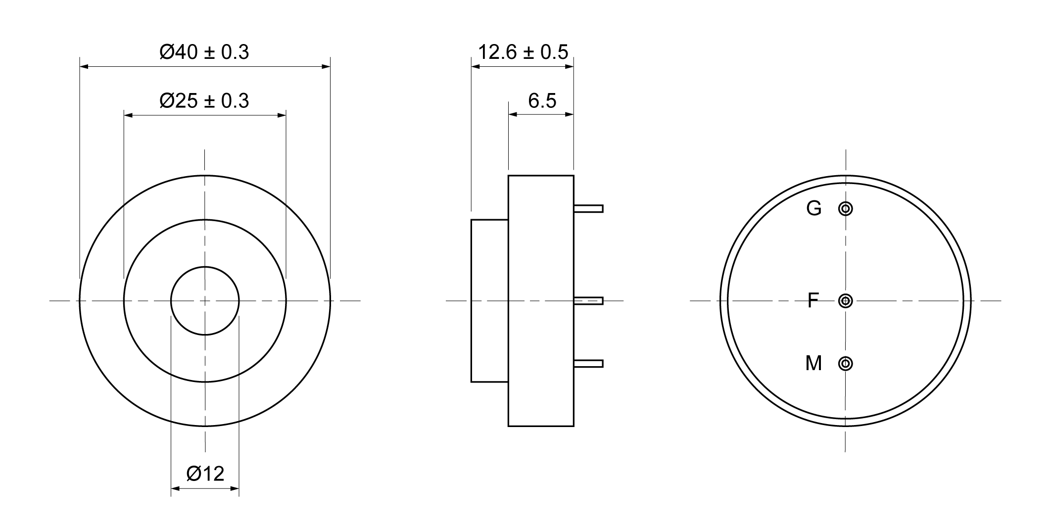 XPTF4013-32P Mechanical Drawing